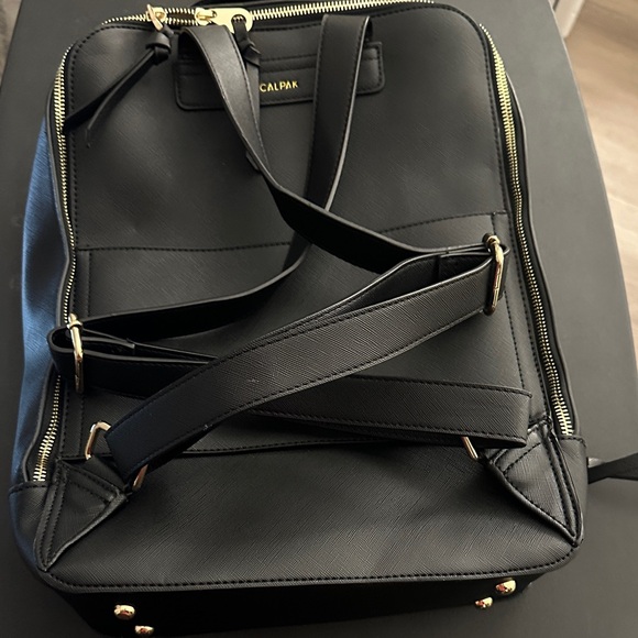 Calpak Black Backpack with Braided Trim main image 8
